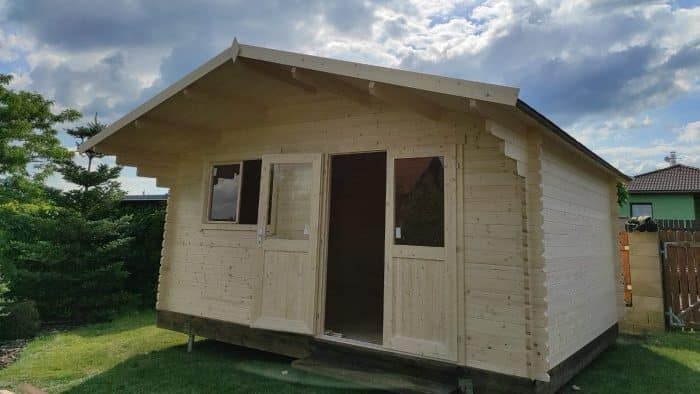 Realizace chatky Gotland
