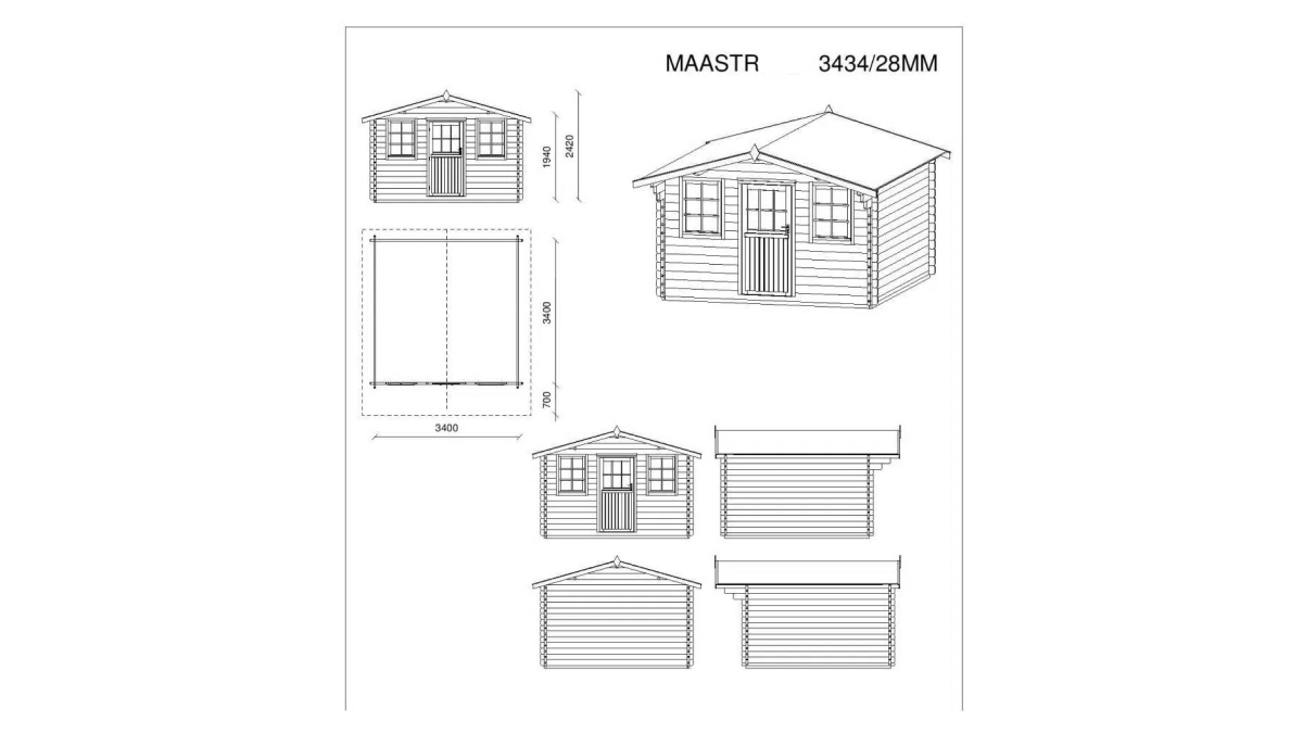 Montovany zahradni domek MASTR Montovany zahradni domek MASTR